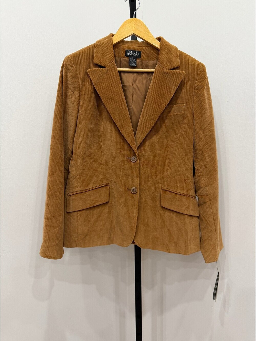 Rafaella Women's Stretch Corduroy Blazer Size 10 Tan Brown